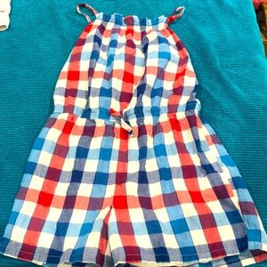 Red, white and blue romper